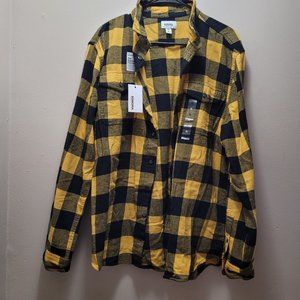 Sonoma Men's Supersoft Flannel Black and Yellow